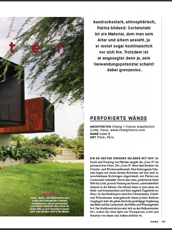 H.O.M.E. Magazin – Rostroter Charme